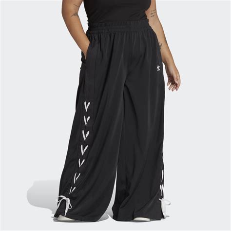 adidas always original laced wide leg pants|Adidas wide leg denim.